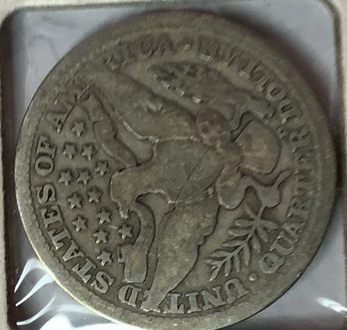 1915 D Barber Quarter Dollar Coin 90% Silver $.25 Face Value