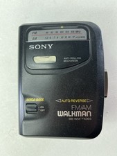 Sony Walkman WM-FX303 AM/FM Radio Cassette With Clip - New Belt Tested  Working