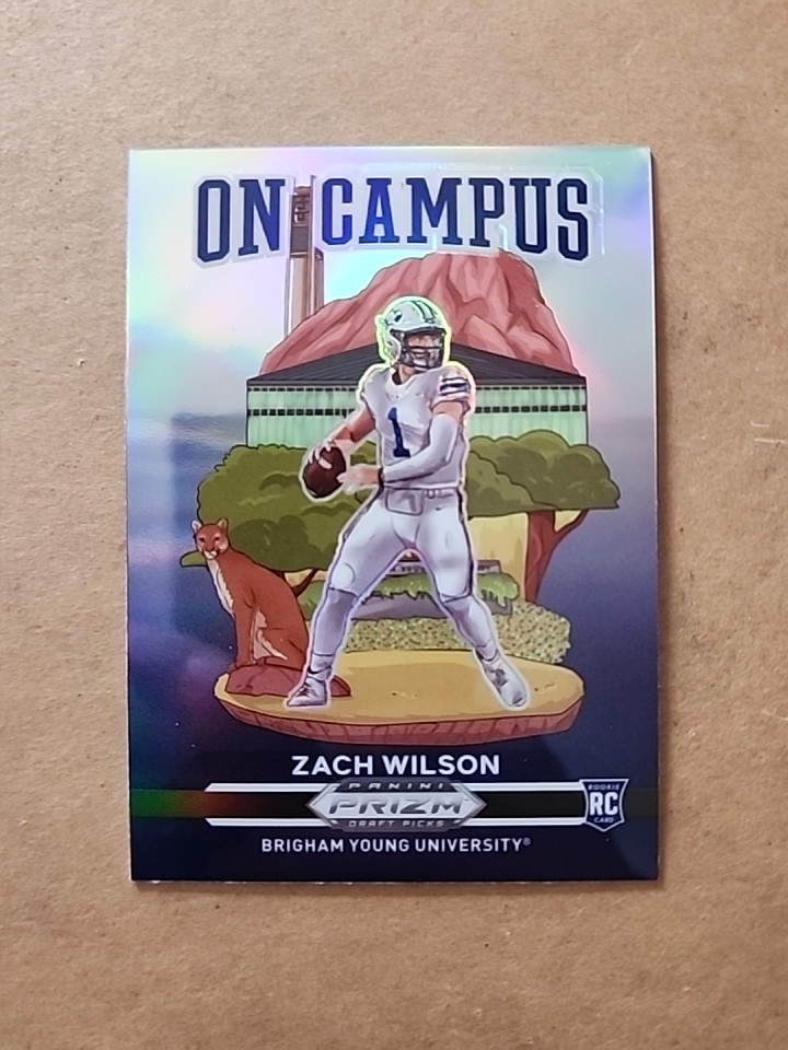 2021 Panini Prizm Draft Picks Collegiate #OC-ZW Zach Wilson On Campus SSP