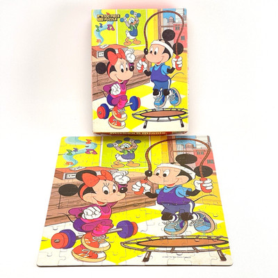 Disney Mickey & Minnie Mouse 100 Piece Jigsaw Puzzle Complete - Golden - 1986