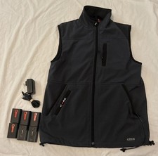 Gerbing Core Heated Vest Mens Medium Gray Softshell NanoWire W/Batteries