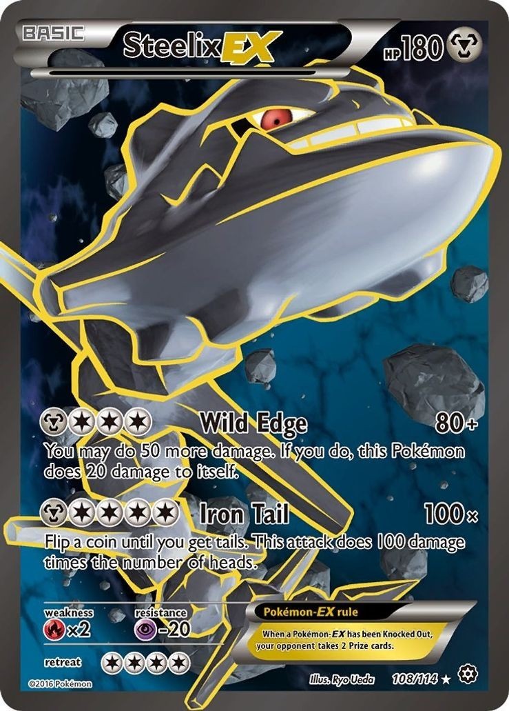 Steelix EX - 108/114 - Pokemon Steam Siege XY Ultra Rare Card NM