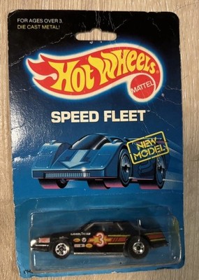 1988 Hot Wheels Speed Fleet Chevy Stocker #3 Black Malaysia New Sealed Card