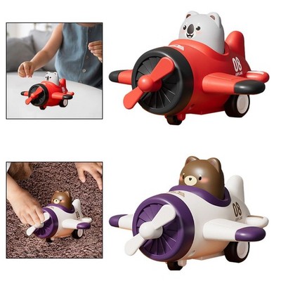 Presse Typ Flugzeug Spielzeug Baby Fahrzeug Spiel Reibung Spielzeug Flugzeug Press and Go Auto