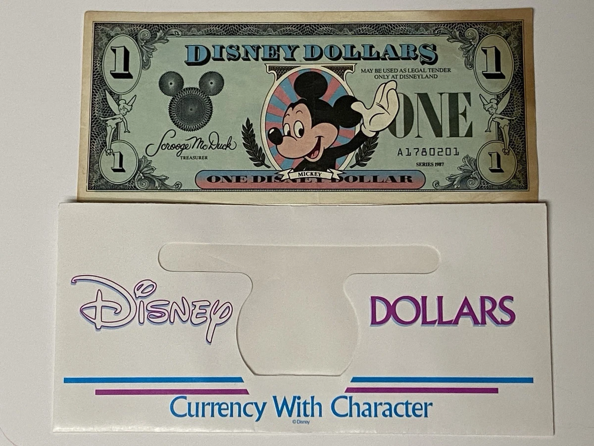 レア 1987年 DisneyDollars カリフォルニア A Disney Dollars 1987 for sale | eBay