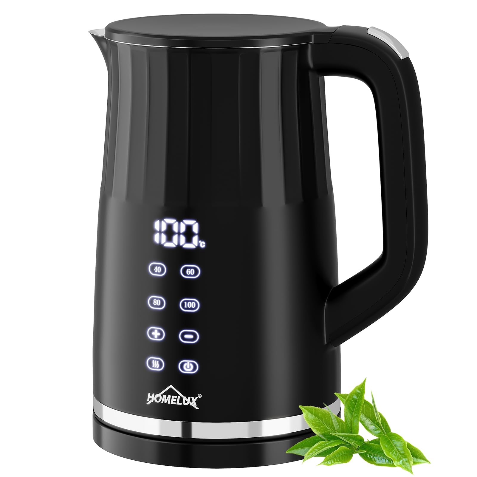Prezzo Shock: Bollitore HOMELUX 1,7L Acciaio Inox Temperatura Regolabile