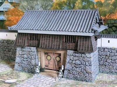 Japanese Samurai Castle Gatehouse 28mm Terrain   Feudal Japan Wargame Scenery