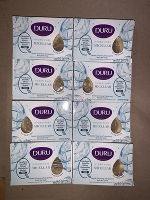 8X Duru Hydro Pure Miclellar Soap Bar 3.75 Oz Parabens Gluten Free