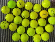 40 Yellow premium balls . TaylorMade/ Callaway / Titleist / seed / Snell /