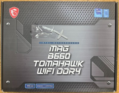 MSI MAG B660 TOMAHAWK WIFI DDR4 LGA 1700 ATX Intel Motherboard (Read)
