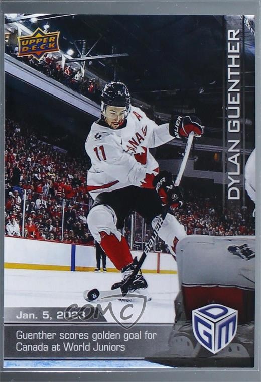 2023 Upper Deck Dylan Guenther All-Sports Game Dated Moments #4 Hockey Card