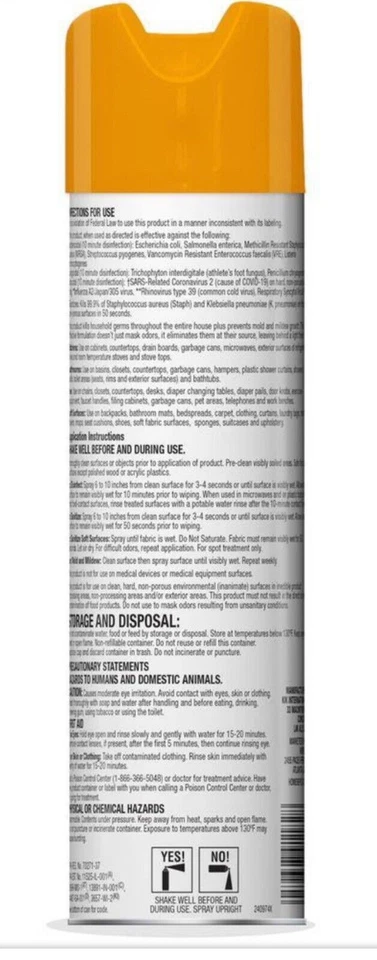 PACK DE 6 - 19 oz. Spray Limpiador y Desinfectante Multiusos, Cítricos NUEVO Foto 2 de 2