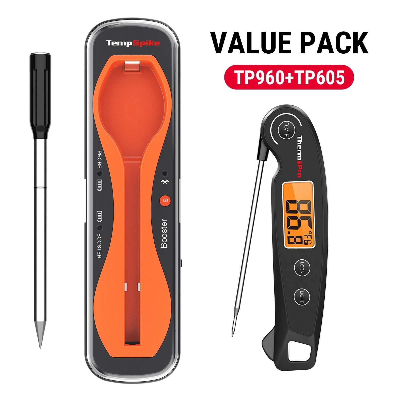 ThermoPro TP960 500ft Wireless Meat Thermometer + Instant Read Budget Clearance
Opens in a new windo