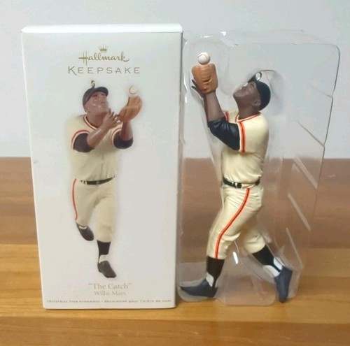 2012 Willie Mays Hallmark Andenken MLB Giants "The Catch" Weihnachtsschmuck Box