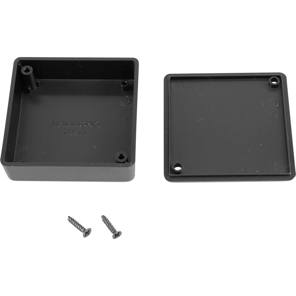 Hammond Electronics 1551TBK -Gehuse 60 x 60 x 20 ABS Schwarz 1 St 2090₽