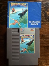 Milton Bradley World Games Nintendo NES Manual Included Epyx Games Series