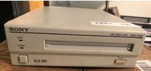 Sony RMO-S551 External MO Disk Drive Unit SCSI SMO-S551