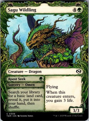 Sagu Wildling   Roost Seek TDM Tarkir Dragonstorm MTG 306 Showcase Common