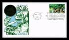 US COVER OPISTHIAS WORLD OF DINOSAURS FDC PANDA THERMOGRAPHED CACHET