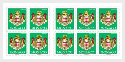 MONACO 2023 Heft mit 10 selbstklebenden Briefmarken mit Dauergültigkeit
