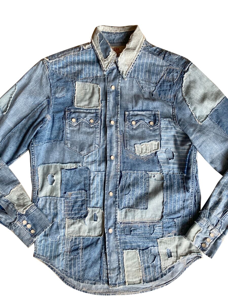 SUPER AWESOME! Ralph Lauren Double RL Western Denim Shirt SUPER AWESOME! Ralph Lauren Double RL Western Denim Shirt