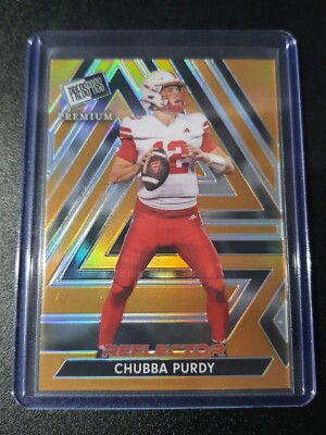 Chubba Purdy - Leaf Press Pass Premium 2024 - Nebraska - Gold Reflector - /10