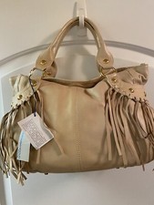 Roberta Gandolfi Beige Leather Hobo Handbag - New With Tags