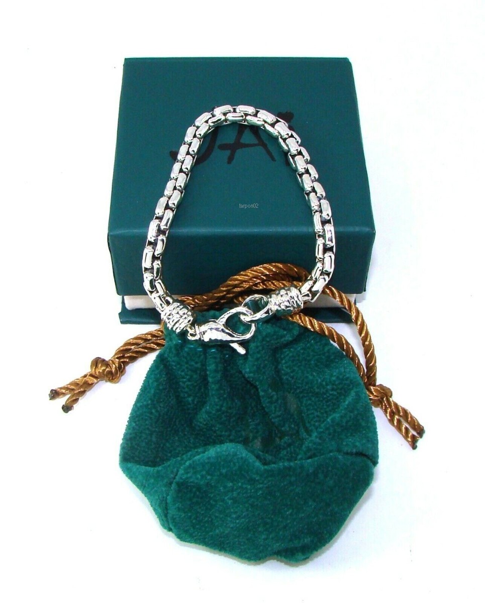ジョン・ハーディ（John Hardy）デザイン JAIシルバーブレスレット John Hardy JAI Box Chain 5.3mm Sterling Silver Bracelet X