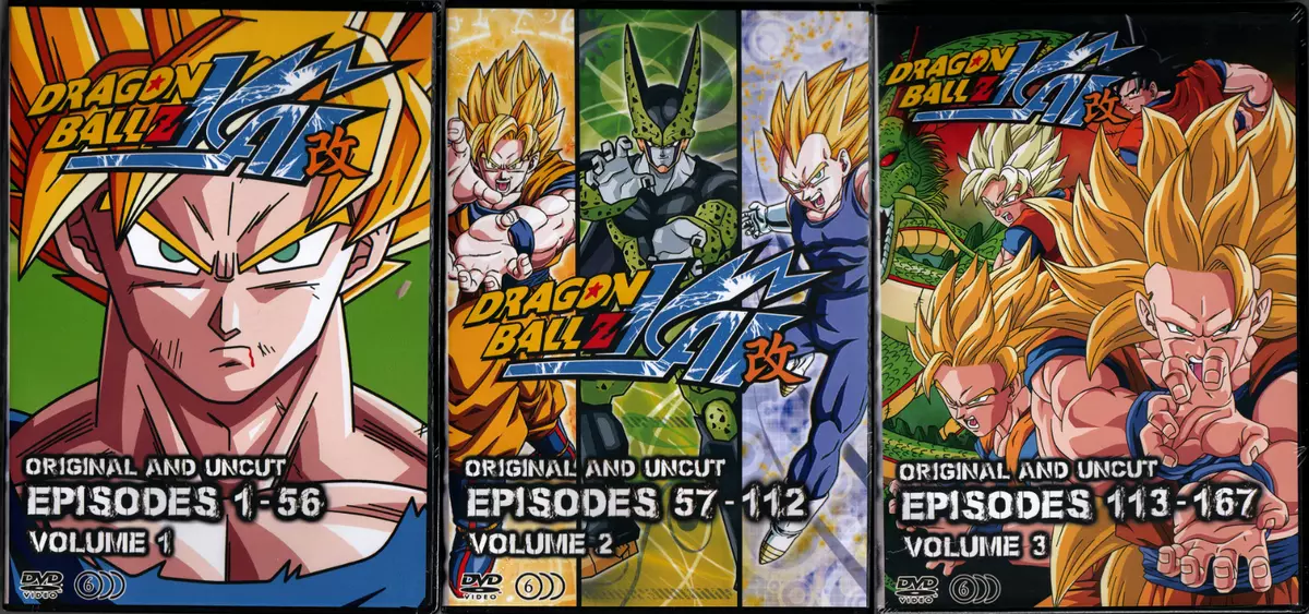 Dragon Ball Z Kai Episodes 1 - 167 English Dubbed Complete Anime Series 18  DVDs