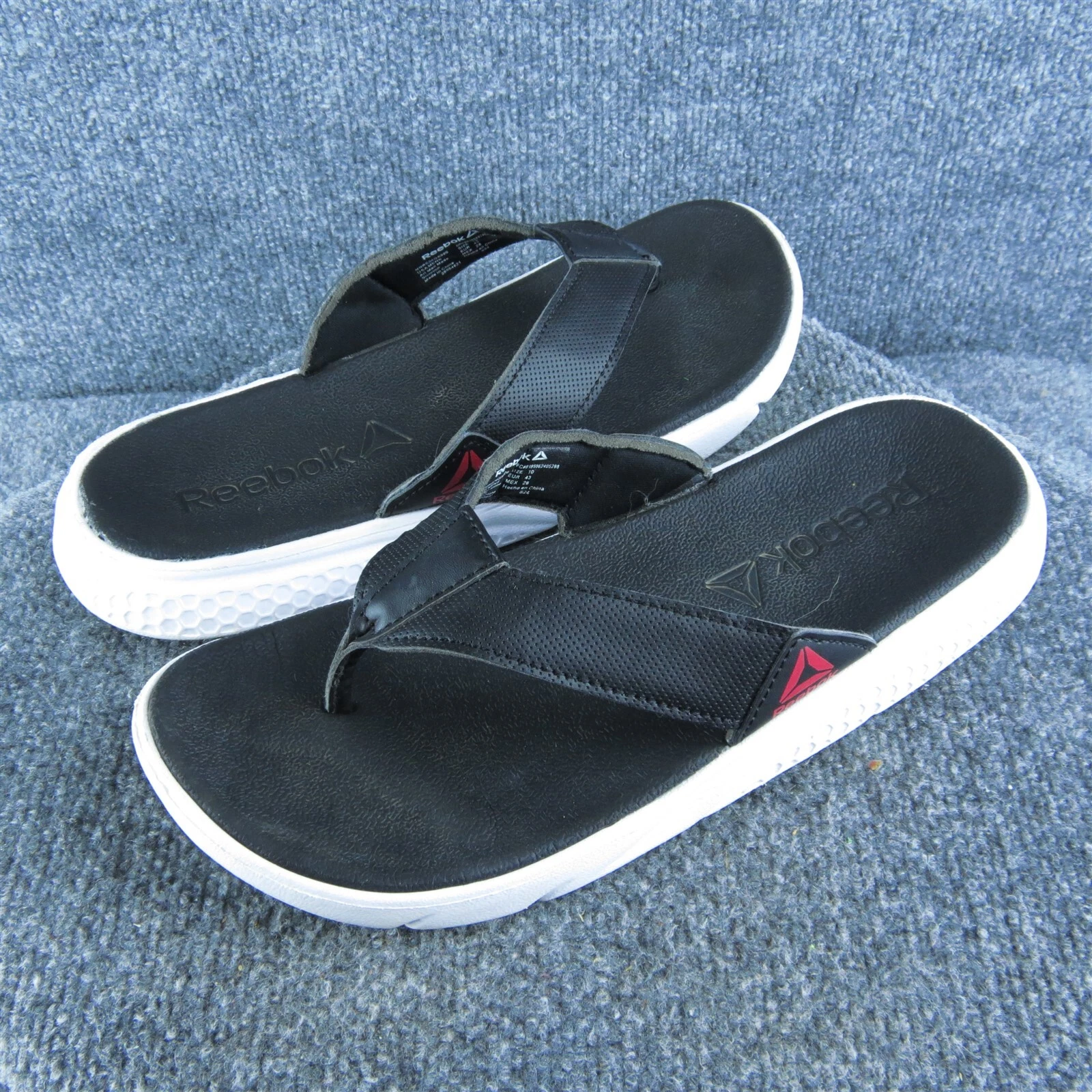 Infradito uomo Reebok nero sintetico taglia 10M usatoatamente deli