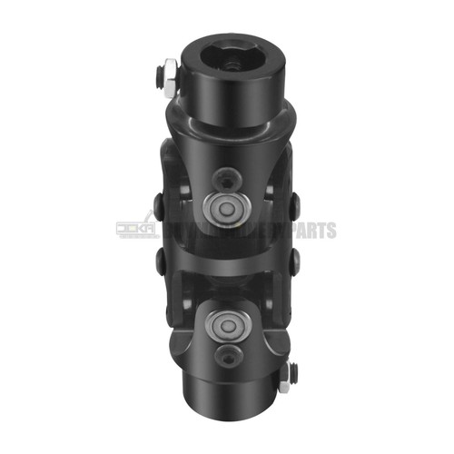 3/4" DD x 3/4" DD Double Steering Universal U Joint Shaft Coupler Black - Picture 3 of 8