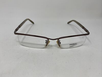 PRINCE EYEWEAR MOD 58003 Col 198 54/19/130 FLEX HINGE BROWN EYEGLASSES V782