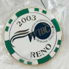 Womens Bowling Congress WIBC Award Pin - 2003 Reno Poker Chip
