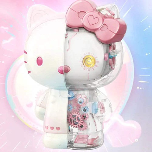 Figura Hello Kitty Prism Mecha - Serie TOP TOY Transparente con Control Remoto - Imagen 6 de 7
