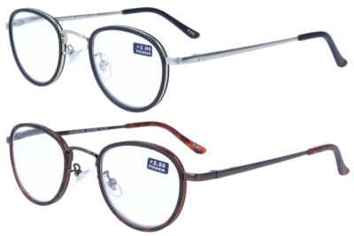 Moderne Fertiglesebrille / -hilfe WINDSOR in Panto-Form mit Federscharnier | NEU