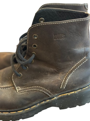 Dr Martens Boots Mens Size 12 Brown Leather Docs DMs Y2K Hip-Hop ENGLAND Vtg - Picture 5 of 15