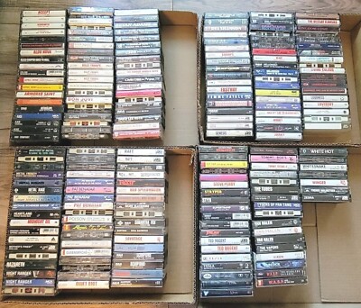 Build your own lot Classic Rock/Metal/Rock cassette tapes *untested* more added
