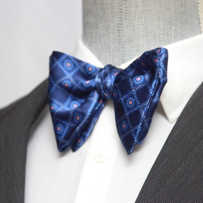 Men's Self-tied Bow Tie Big Butterfly Bow tie Blue Ornament S700