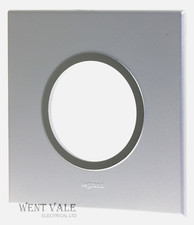 Legrand Arteor - 5756 11 - 1/2 Module Round Aperture Cover Plate Pearl Aluminum