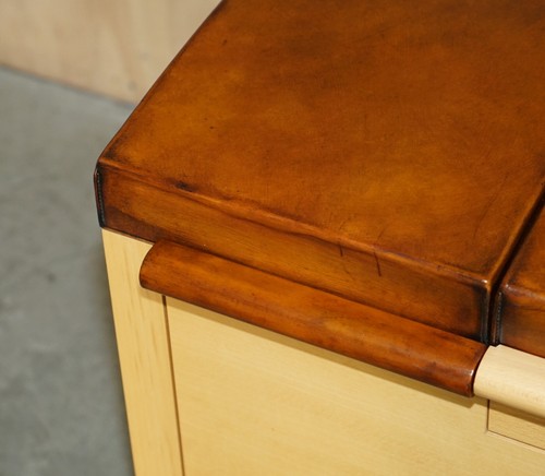 1 OF 1 HERMES PARIS JOHN LOBB EXTRA LARGE SHOE TRUNK HAND DYED LEATHER PANELS - Picture 4 of 24