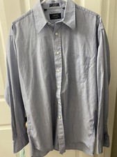 *EUC* Men's Ralph Lauren Chaps Button Up Casual Dress Shirt Blue Oxford 16 34 35