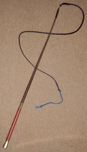 Antike Händlerpeitsche aufwendige Repousse Goldmöbel & Lederpeitsche Harrogate