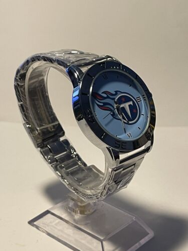 Reloj de pulsera informal de acero inoxidable Tennessee Titans NFL ¡NUEVO!¡! - Imagen 7 de 9