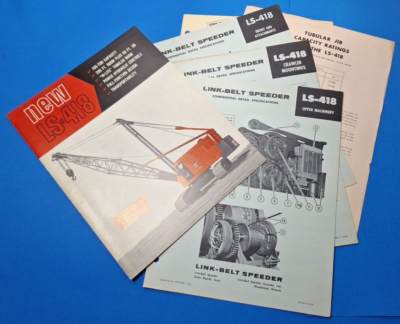 Link-Belt Speeder LS 418 Crane Brochure Specs Data Original 6