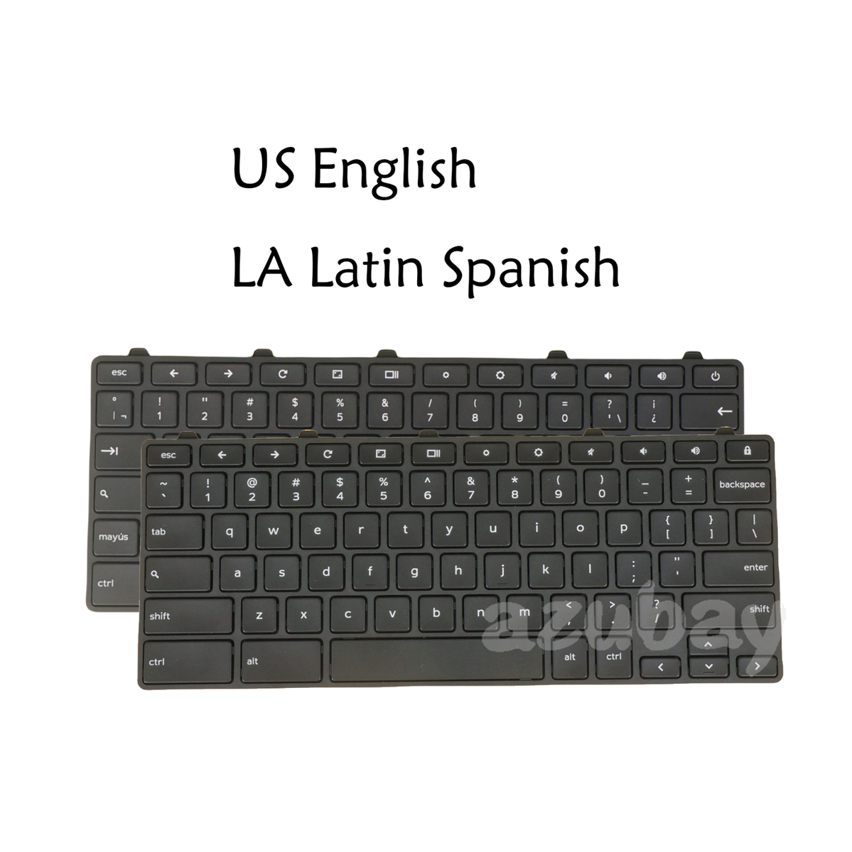 LA Spanish / US Laptop Keyboard For Dell Inspiron Chromebook 3181