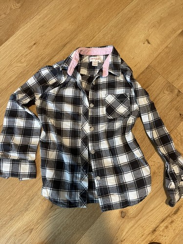 Girls 6-6X Size Small Flannel Cat And 
