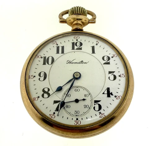 Antique 1921 Hamilton Grade 992  16S 21J Railroad Grade Pocket Watch