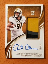 2020 Immaculate Collegiate Rookie Patch Auto #128 Albert Okwuegbunam #'d 40/99