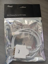 Rosewill RCDC-14017 3FT White Mini DisplayPort to DVI Cable - 32 AWG, Male