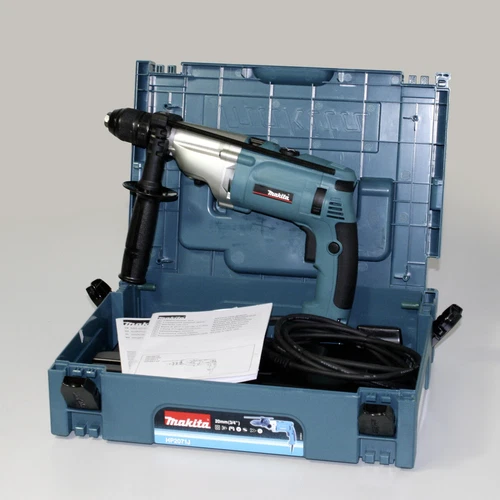 Makita HP2071J Bohrmaschine 1010 Watt im Koffer Schlagbohrmaschine Bohrhammer - Bild 2 von 7